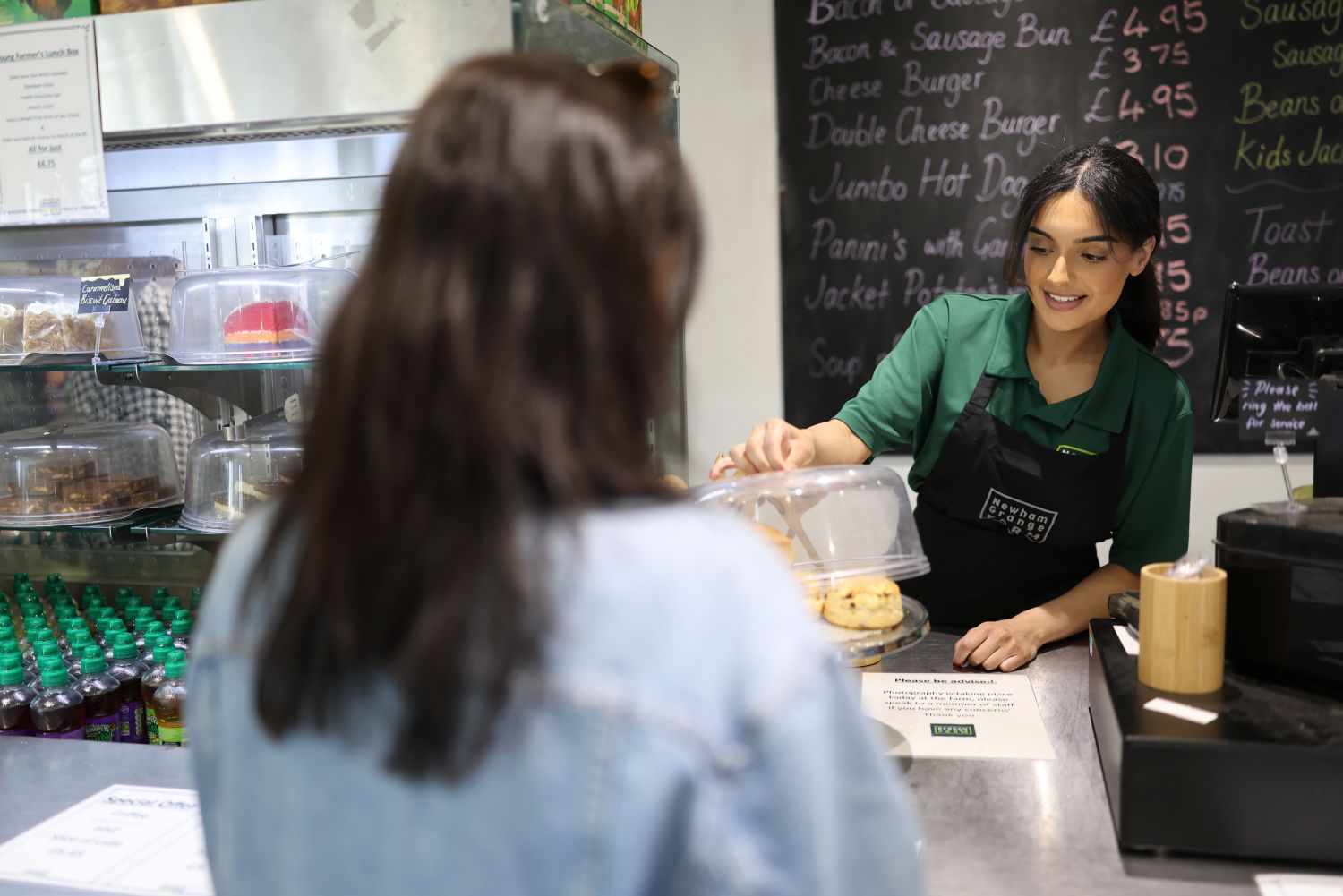 Cafe selling cakes and snacks