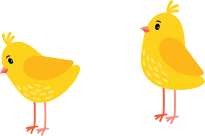 Newham Grange illustration Raster chicks