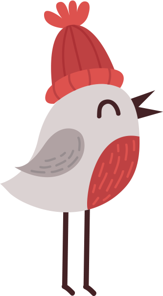 Christmas icon robin